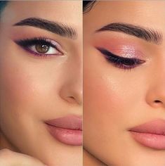 Liquid Glitter Eyeshadow, Makeup Secret, Pink Suit, Glitter Eyeshadow, Morning Wedding, Eye Makeup, Beauty Makeup, Nose Ring, Prom