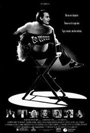 a movie poster with a man sitting in a chair