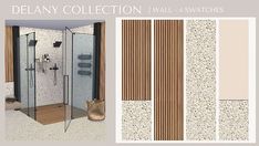 the delany collection wall - 4 - swatches are available in multiple colors and sizes