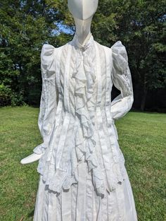 MOST EXCEPTIONAL 1890’S VICTORIAN VALENCIENNES LACE BREAKFAST BUSTLE DRESS   | eBay Victorian Overbust Dress With Historical Design, Historical Victorian Dress With Ruffles, Elegant Victorian Dress Fitted With Ruffles, Fitted Victorian Dress With Attached Cancan For Vintage Events, Fitted Victorian Dress With Ruffles, Elegant Fitted Victorian Dress With Ruffles, Fitted Victorian Dress With Ruffles And Overbust, Fitted Victorian Overbust Dress With Ruffles, Elegant Victorian Dress With Lace Trim For Vintage Events