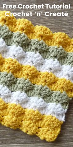 a crocheted dishcloth with the words free crochet pattern on it