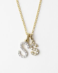 "E&E PROJECT 14K SOLID GOLD SERIES ------------------------------------------------------ 14K Gold Diamond Alphabet Initial Charm Necklace * Charm Sizes Mini: 5x7mm Small: 7X8mm * Solid 14K Gold * Diamond carat varies by alphabet 0.03-0.08 cts. * 18\" chain * Available in Yellow gold, Rose gold and white Gold ■ SHIPPING UPGRADES You can find shipping upgrades options in the drop bar menu when you check out. * Within the U.S Regular First-class : 2-6 business days Priority : 2-3days Express : Small Diamond Necklace, Rose Gold Initial Necklace, Diamond Initial Necklace, Diamond Gift, Necklace Charm, Diamond Carat, Initial Charm, Initial Necklace, Gold Rose