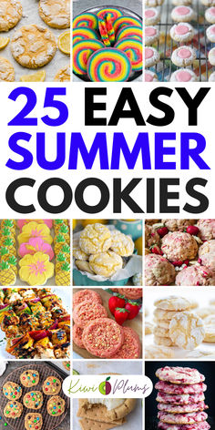 Summer cookies are a must-try! Explore our easy summer baking recipes featuring colorful tropical cookies and fresh fruit cookies perfect for your next picnic or beach party. Get creative with summer cookie decorating ideas. From no-bake summer treats to fun summer desserts, we have something for every occasion. From strawberry cookies, lemon cookies, orange cookies, watermelon cookies, and sugar cookies to a variety of other cookies to try. Must try these easy summer recipes. Easy Summer Cookies, Summer Themed Cookies, Fun Summer Desserts, Summertime Cookies, Summer Party Snacks, Tropical Cookies, Summer Baking Recipes, Summer Cookie Recipes, Cookies Orange