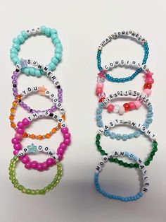 10 mystery bundle of Morgan Wallen bracelets! Customized Themed Adjustable Bracelets, Customized Multicolor Kpop Bracelets, Adjustable Handmade Kpop Wristband, Customized Adjustable Bracelet For Festival, Customized Adjustable Bracelets For Festivals, Morgan Wallen Bracelet Ideas, Morgan Wallen Bracelet, Preppy Bracelets, Kandi Ideas