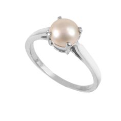 "This Sterling Silver Ring features an Elegant Art With Natural Pearl Gemstone. The cavity is made from genuine solid 925 sterling silver and stamped as S925. This Jewelry is Lead free and Rhodium plated to resist scratches and tarnish. ITEM DESCRIPTION Item Code: JARG160 Metal: 925/92.5 Sterling Silver Gemstone: Genuine Natural Cultured Pearl Gemstone Shape: Round Gemstone Size: 7 MM Round Ring Length: 7 MM Ring width: 7 MM Weight: 2.17 gm approx **Keep the jewelry away from direct heat, water, Pearl Ring Simple, Simple Stacking Rings, Natural Pearl Ring, White Pearl Ring, Indian Rings, Smoky Quartz Ring, Zierlicher Ring, Alternative Engagement Rings, Elegant Art