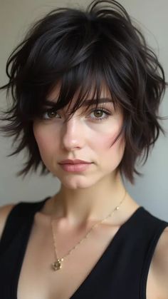 37 Wispy Bangs Haircut Ideas for 2024 Short Haircuts With Bangs And Layers, Pixie Hair With Bangs, Wispy Bangs Haircut, Soft Pixie Haircut, Feathery Bangs, Bangs Haircut Ideas, Trend Hairstyle, Bangs Haircut, Short Shag Hairstyles