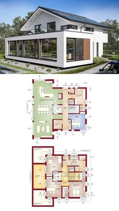 two story house plans with different floor plans