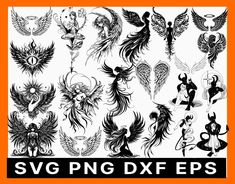 the svg png dxf files