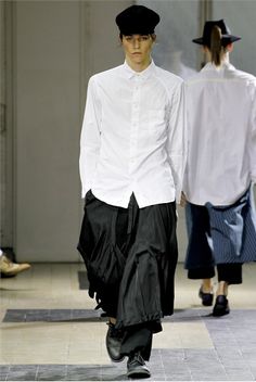 Undercover Fashion, Yohji Yamamoto Menswear, Miles Mcmillan, Trans Masc, Runway Moments, School Uniform Fashion