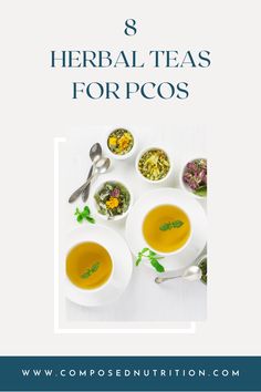 There are herbal teas to help PCOS. Polycystic ovarian syndrome symptoms can include irregular periods, acne, hair loss, weight gain, and more. Herbal teas are a way to help PCOS naturally. Here we will review 8 herbal teas for PCOS. #hormonebalancing #hormonebalancingsupplements #hormonebalancingtea #naturalhormonebalance #pcos #pcossupplements #herbalteapcos #polycysticovariansyndrome Teas To Balance Hormones, Hormone Balancing Tea, Pocs Diet Polycystic Ovarian Syndrome, Tea For Inflammation, Hormone Balancing Supplements, Pcod Problem, Insulin Sensitivity, Women’s Hormone Cycle