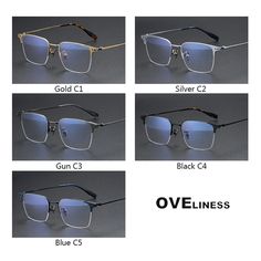 Discover the epitome of style and sophistication with the Oveliness Unisex Semi Rim Square Titanium Eyeglasses 8105. Crafted to exude elegance and durability, these glasses are a perfect fusion of fashion and functionality. The brand, Oveliness, is synonymous with quality and innovation, setting the benchmark for eyewear excellence. Designed for both men and women, these semi-rim square glasses redefine contemporary eyewear trends. Made from premium titanium, these glasses offer unparalleled str Glasses Frame For Men, Titanium Glasses Frames, Titanium Glasses, Eyewear Trends, Square Glasses, Timeless Accessories, Prescription Eyeglasses, Watch Necklace, Square Design