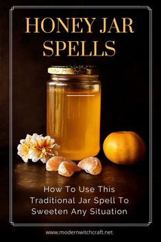 Discover how to sweeten any person or situation with this spin on traditional hoodoo jar spells. Honey jars (or sweetening jars) have been used for centuries to improve relationships, attract wealth and luck, and manifest love. Witchy Ideas, Honey Jar Spell, Modern Witchcraft, Honey Jars, Jar Spells