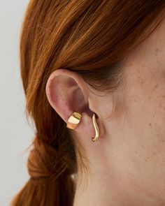 everyday lobe earring – Hernan Herdez Hernan Herdez, Silver Flats, Ear Cuff, Sleek, Stud Earrings, Cuff, My Style, Sterling Silver