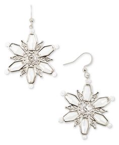 in stock Crystal Snowflakes, Wedding Registry, Fashion Jewelry Earrings, Store Signs, Fashion Watches, Jewelry Watches, Silver Tone, Pick Up, In Store