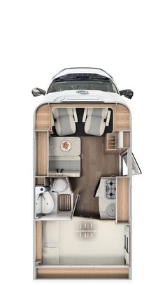 the floor plan of a small car