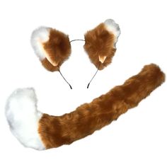 Orange Fox Ears Headband Set - Plush Headband Ears & Tail Costume Accessories - Sydney So Sweet Fox Ears Headband, Plus Size Tutu, Ears And Tail Set, Plush Headband, Fox Headband, Quick Costumes, Fox Costume, Toddler Tutu