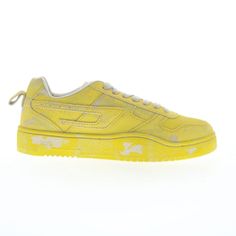 Model Name: S-Ukiyo V2 Low Model Number: Y03204-P5578-H9774 Material: Leather Color: Yellow Condition: New With Box Width: Medium (D, M) Diesel Offers Trendy And Stylish Models That Look Great With Jeans. Diesel Provides A Great Look But Also Provides Comfort With A Rubber Sole Allowing For Everyday Use. When It Comes To Choosing An Outfit Diesels Are Always A Good Way To Go! Diesel Shoes, Sneaker Slippers, Yellow Shoes, Comfortable Heels, Way To Go, Yellow Leather, Casual Boots, Mens Casual Shoes, Mens Shoes Sneakers