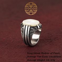 Men's white mother of pearl silver ring, White gemstone ring, Ring for men, Outstanding ring, Elegant ring, Stylish thick ring,Men's jewelry *Product Description* The mother of pearl stone is engraved on the 925 sterling silver case on the ring. What are the benefits of pearl stone? -The use of pearls strengthens calcium-rich structures (such as teeth and bones) in the body. In other words, it ensures that the calcium taken into the body is used in a beneficial way and that it becomes more effic Classic Mother Of Pearl Ring As A Gift, Classic Mother Of Pearl Ring For Gift, Classic Mother Of Pearl Ring As Gift, Classic Mother Of Pearl Round Rings, Classic Mother Of Pearl Rings, Classic Mother Of Pearl Rings As A Gift, Classic Mother Of Pearl Rings As Gift, Classic Formal Rings With Mother Of Pearl, Classic Mother Of Pearl Ring For Formal Occasions