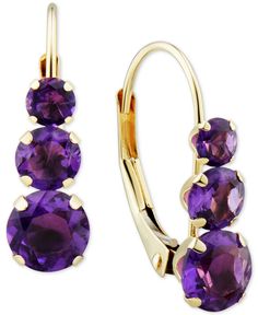 Stone Drop Earrings, Amethyst Color, Blue Topaz, Topaz, Jewelry Watches, Amethyst, Fine Jewelry, Bangles, Buy Online