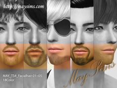 Mayims: 심즈4 수염(Sims 4 Facial hair) - May_TS4_FacialHair 01... Sims 4 Items, Cc Eyebrows, Game Studio, Ts4 Cc, Dress Makeup