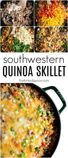 southwest quinoa skillet is an easy and delicious meal