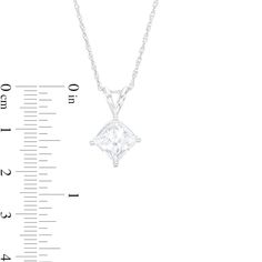 Revisit classic style with the sophisticated look of this dazzling certified princess-cut lab-created diamond solitaire pendant in white gold. Fashioned in 14K white gold The tilted 3 ct. certified princess-cut lab-created diamond solitaire boasts a color rank of F and clarity of Vs2. Includes certification card This pendant suspends from a split bail along an 18.0-inch rope chain that secures with a spring-ring clasp. Classic Princess Cut Solitaire Necklace For Anniversary, White Gold Solitaire Necklace With Princess Cut Diamond, Formal Radiant Cut Cubic Zirconia Solitaire Necklace, Princess Cut Diamond Solitaire Necklace In White Gold, Formal Radiant Cut Solitaire Necklace With Cubic Zirconia, White Gold Solitaire Princess Cut Diamond Necklace, Elegant White Gold Solitaire Necklace Radiant Cut, Classic Princess Cut Diamond White Diamond Necklace, Classic Solitaire Necklace With Princess Cut For Formal Occasions