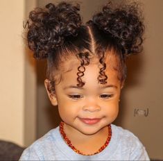 Curly Hair Baby, Baby Girl Hairstyles Curly, Stile Kylie Jenner, Mixed Baby, Cute Toddler Hairstyles, Lil Girl Hairstyles, Cute Hairstyles For School, Cute Simple Hairstyles