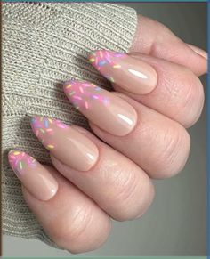 \ 35 Birthday Nails, Cute Nail Designs Birthday, Party Nail Art Designs, Birthday Aesthetic Nails, Cutsey Nail Designs, 22nd Birthday Nails Short, Birthday Inspo Nails, Birthday Nails Almond Shape Pink, Sparkle Birthday Nails