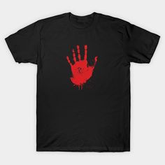 Red Hand is an awareness of Halloween! -- Choose from our vast selection of Crewneck and V-Neck T-Shirts to match with your favorite design to make the perfect graphic T-Shirt. Pick your favorite: Classic, Boxy, Tri-Blend, V-Neck, or Premium. Customize your color! For men and women. Red Graphic Print T-shirt For Halloween, Red T-shirt For Halloween Fan Merchandise, Halloween Red Crew Neck T-shirt, Halloween Soft-washed Cotton T-shirt, Halloween Horror Cotton T-shirt, Halloween Town, Halloween Tshirts, V Neck T Shirt, Graphic Tshirt