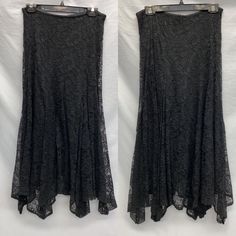 Waist 30 Hip34 Length 34 Brand New No Label Asymmetric Hem, Lace Skirt, Womens Skirt, Brand New, Women Shopping, Black, Color