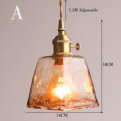 an image of a light fixture with measurements