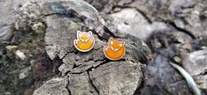 Hi there, welcome to my unique offer of my wood resin stud fox ears earrings, epoxy resin fantastic mr fox studs jewelry birthday gift, best friend gifts for her All these stud earrings are handmade from laser-cut birch wood fox shape slices sealed with eco-resin. I use only a hypoallergenic stainless steel stud base - nickel and cadmium-free. All my product is shipped in brown paper recycled gift boxes, ready to be given as a gift for your girlfriend, sister, mother, daughter on Birthday, Chris Hand Painted Orange Jewelry For Gifts, Whimsical Brown Jewelry Gift, Cute Brown Earrings Gift, Cute Brown Earrings As Gift, Whimsical Brown Jewelry For Gift, Whimsical Brown Jewelry For Gifts, Cute Brown Earrings For Gift, Cute Hand Painted Earrings For Gift, Cute Hand Painted Earrings As Gift