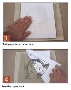 instructions for how to make a paper portrait