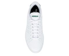 adidas Advantage Men’s Sneaker A court classic, the Advantage Sneaker from adidas features clean tennis-inspired lines, a supple leather construction and perforated 3-Stripes. It pairs well with anything from shorts to denim. Leather upper Lace-up closure Green branded heel Cloudfoam footbed Traction sole Casual Tennis Sneakers For Spring, Casual Adidas Sneakers For Spring, Adidas Advantage, Rack Room, Rack Room Shoes, Adidas Mens, Sneakers White, Adidas Men, Color Pop