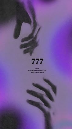 an abstract photo with the words 777 on it