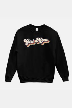 Make a statement in this fun and retro "Girl Mom" sweatshirt. The perfect blend of classic and modern, it's the ultimate way to proudly declare your status as a "Girl Mom"! With a cozy cotton-and-poly blend and a relaxed fit, you're guaranteed comfort along with loads of compliments. Go on and get your girl mom swag on!