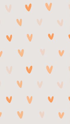 an orange heart pattern on a white background