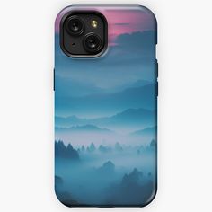 Transform your phones style with a phone case/cover featuring stunning mountain views and a serene mountain aesthetic. Inspired by mountain photography and mountain art, it showcases an illustration of mountains under a blue sky. Perfect for mountain hiking enthusiasts and those who love night sky art with night sky stars and watercolor vibes. This piece adds beautiful mountain scenery to your space.