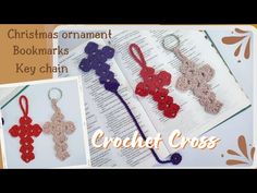 crochet christmas ornament key chain pattern