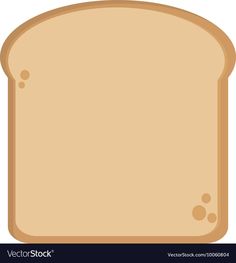 a slice of bread on a white background