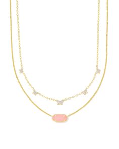 Buy Dolly Parton x Kendra Scott Gold Elisa Convertible Butterfly Multi Strand Necklace in Light Pink Drusy at KendraScott. Light Pink Kendra Scott Necklace, Dolly Parton Kendra Scott, Kendra Scott Volleyball Necklace, Kendra Scott X Love Shack Fancy, Hot Pink Kendra Scott, Pink Kendra Scott, Kendra Scott Store, Kendra Scott Elisa Necklace, Merry Chrysler