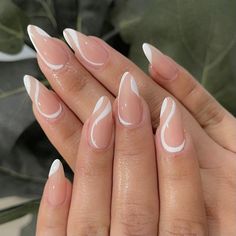 Nagel Tips, Classy Acrylic Nails, Almond Acrylic Nails, Classy Nails, Pretty Acrylic Nails, Chic Nails, Short Acrylic Nails, Nail Arts