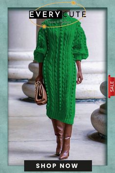 High-neck Split Knit Dress Winter Sweater Dresses, Split Sweater, Long Dresses Elegant, Sweater Dress Casual, Long Knitted Dress, I'm Broke, Turtleneck Sweater Dress, Winter Stil, Sweater Dress Women