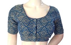 Elevate your ethnic ensemble with our exquisite Blue Saree Blouse collection. Explore authentic Indian Readymade Blouses and Tissue Silk Choli tops crafted to perfection, now available in the USA. Shop now for timeless elegance and unmatched style * Made of Tissue Silk Lined With Cotton   * Opens From Front With Hook and eye-fitting Sleeve: 10.5 Inches Size:36,38,40 Blouse Length: 14 Neck Depth: Front Neck - 7 Inches, Back Neck - 8.5 Inches                         Padded: Yes (Pads can be removed upon request) Order Will be shipped through INDIA POST Delivery time will be 7 to 15 working days. Order 5 or More Items and Get FREE EXPRESS Shipping to the USA in Just 5 Days! Great news! If you buy 5 or more things, we'll send them to you super fast, and it won't cost anything extra. Your order Blue Bohemian Blouse With Zari Work, Blue Cotton Padded Blouse Piece, Traditional Blue Top For Diwali, Festive Blue Tops With Motifs, Transitional Bohemian Blue Blouse, Traditional Blue Block Print Blouse Piece, Traditional Blue Blouse Piece With Block Print, Blue Motif Tops For Festivals, Festive Blue Block Print Blouse Piece