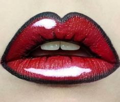 Comic Book Makeup, Art Lips, Pop Art Lips, Pop Art Tattoos, Pop Art Makeup, Creepy Halloween Makeup, Pop Art Girl