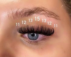 15mm Lash Extensions, Volume Eyelash Extensions Mapping, Mega Lash Extensions Mapping, Volume Set Lash Extensions Mapping, Mega Lash Map, 10mm Lash Extensions, Dramatic Lash Mapping, Lash Extensions With Numbers, Lash Extensions Sizes