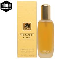 GRAB IT QUICK BEFORE IT GETS SOLD OUT!! PRODUCT DESCRIPTION Clinique Aromatics Elixir 1.5 oz / 45 ml EDP Spray for Women Please Note: Box is slightly damaged & no cellophane wrap - this DOES NOT affect the quality of Fragrance Product is "100% Authentic" BUY WITH CONFIDENCE!!! 30 DAY RETURN POLICY We will accept returns within 30 days of receiving your order, less any Shipping & Handling charges.  Product must be in its original condition, including the box, UPC bar code, packaging, and all accessories. Please contact us before returning an item to get a RA number. Any return without a RA number will not be accepted or processed. All returns should be accompanied with a tracking or delivery confirmation number back to our warehouse. Shipping and handling charges are non refundable. A 20% r Aromatic Elixir Clinique, Aromatics Elixir, Clinique Products, Perfume Names, Clinique Happy, Women's Perfume, Marc Jacobs Daisy, Lemon Verbena, Kevyn Aucoin