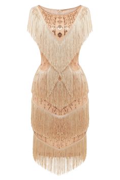 Multi-layer Tassel Sequin Flapper Dress | Rosegold | 3 1920s Outfit Ideas, Gatsby Party Outfit, Gatsby Dresses, Gatsby Wedding Dress, Gatsby Costume, Great Gatsby Dresses, Flapper Dresses, 1920s Dresses, Fringe Flapper Dress