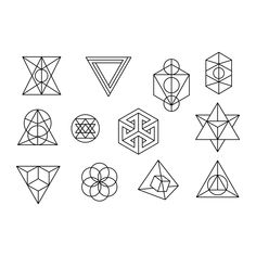 an image of different geometric shapes