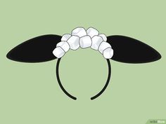 a black and white headband with flowers on it